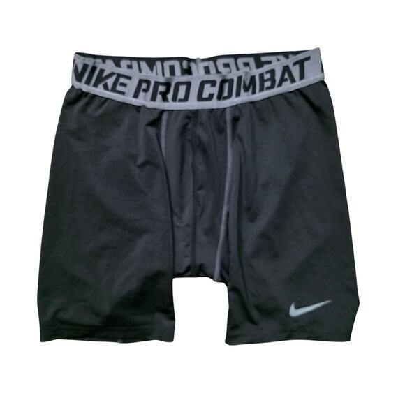 Nike Pro Combat Black Compression Shorts L - Picture 1 of 7